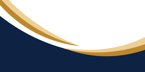 Obraz premium Modern Navy Blue and Gold Luxury Abstract Wave Background for Business Corporate Design