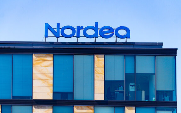 Nordea office building in Gdansk. Banking, investment and financial services in the Baltic and Nordic regions of Europe