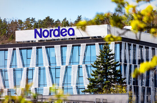 Nordea office building in Gdansk. Banking, investment and financial services in the Baltic and Nordic regions of Europe