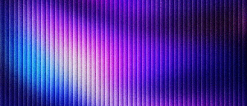 Futuristic neon purple background with vertical light stripes, glowing blue and violet gradient texture with linear patterns, abstract synthwave aesthetic for digital wallpaper and web design.