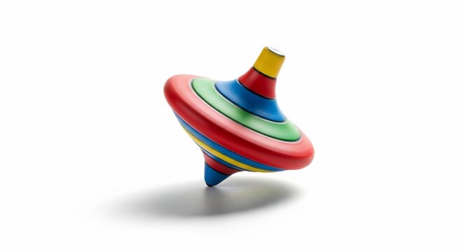 Colorful spinning top toy