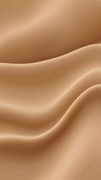 ベージュベルベットの流れが温かみのあるマット質感で漂うニュートラル上品シームレスループ 縦型ショート動画・リール背景 9:16 4K