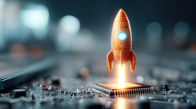Rocket launching from circuit board
