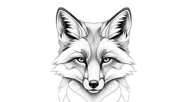 fox head vector