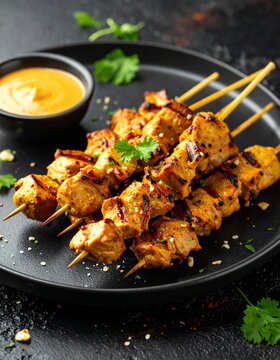 Satay Spie&szlig;e mit Erdnusssauce