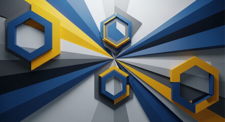 Fototapeta premium yellow and blue