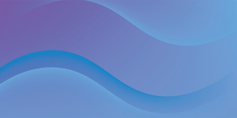 Fototapeta premium Banner background, blue and purple gradations, colorful, wavy effect stye.