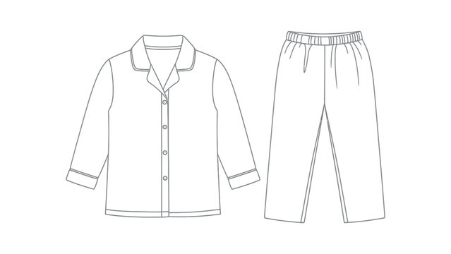 Pajama set for relaxation and sleep.