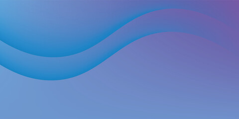Fototapeta premium Banner background, blue and purple gradations, colorful, wavy effect stye.