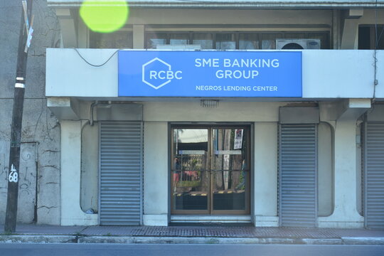 RCBC SME Banking Group Negros Lending Center facade at Negros Occidental in Bacolod, Philippines