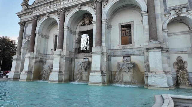Fontana Dell Acqua Paola Monumental Fountain On Janiculum Hill Rome