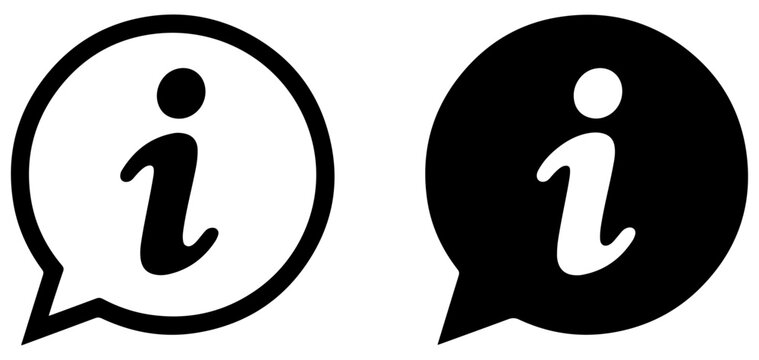 information info faq help icon vector set