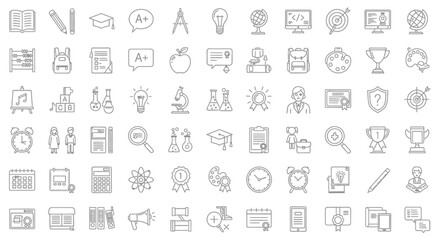 Obraz premium Collection of various business icons.