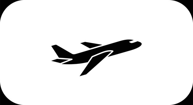Airplane flying in the air.
