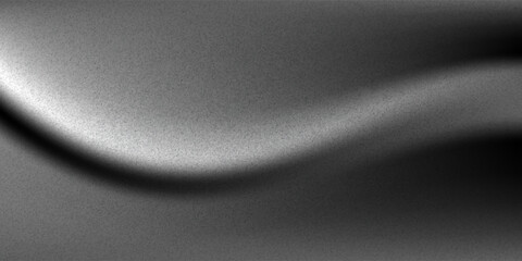 Black dark gray silver white wave abstract background for design. Light wave, wavy line. Ombre gradient. Noise rough grungy grain brushed metal metallic effect.eps10 © Fajar