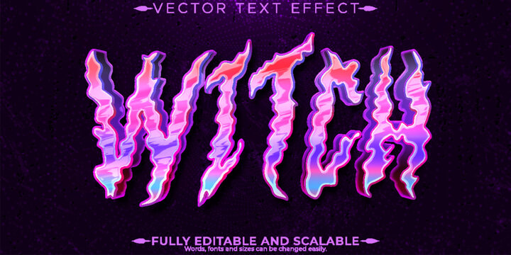 Horror movie text effect, editable vintage and scary text style
