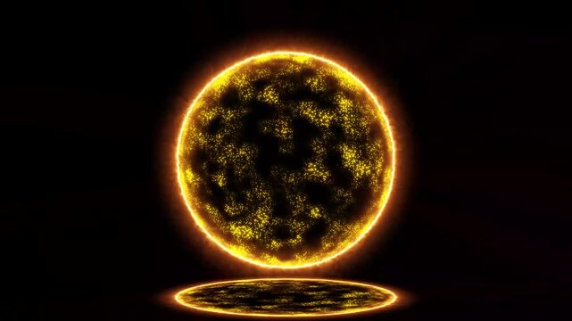 2D magic glowing shimmer sparkle trail, Dust trail gold particle ring rotating, glitter shine sparkles, cartoon sparkling light festive effect, round particles circle light trail video. 4k video