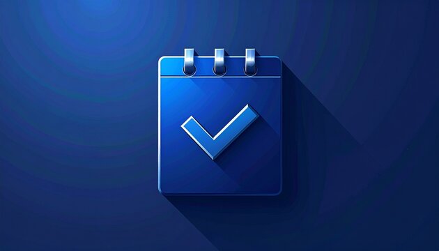 3d checkmark icon on glowing blue digital battery with success concept