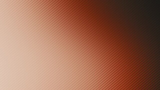 Abstract warm terracotta gradient motion background with subtle diagonal line texture pattern