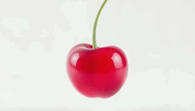 cherry on a white background