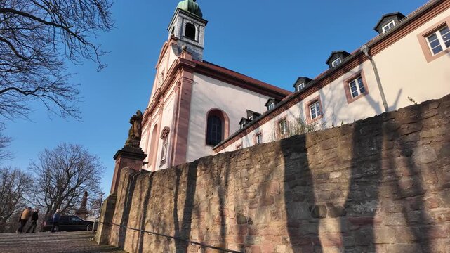Baroque Architecture Of Kloster Frauenberg Facade In Fulda