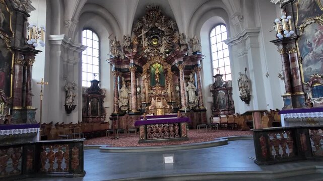 High Altar Of The Historic Frauenberg Monastery Church