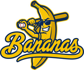savannah banana svg, bonus bananas baseball Svg © Joe