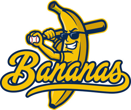 savannah banana svg, bonus bananas baseball Svg