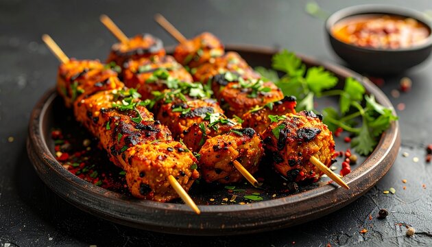 Chapli Kebab w&uuml;rzig und rustikal angerichtet