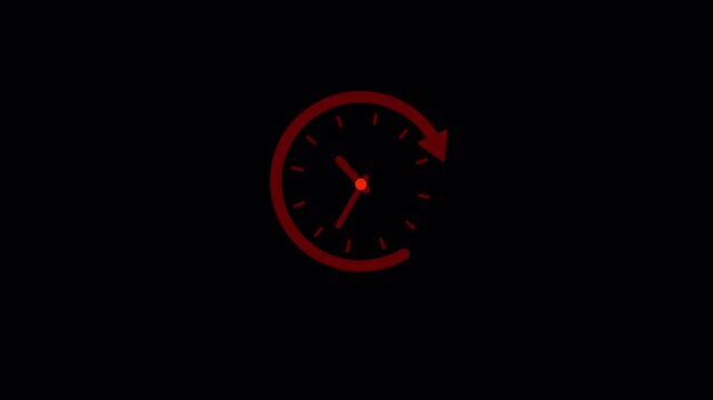 Clock Concept Animation Video - Transparent