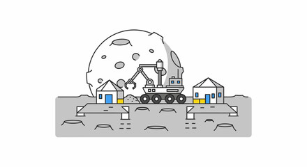 Bulldozer Construction Equipment Heavy Machinery. © Novi Ratnasari