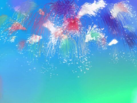 colorful fireworks in the sky
