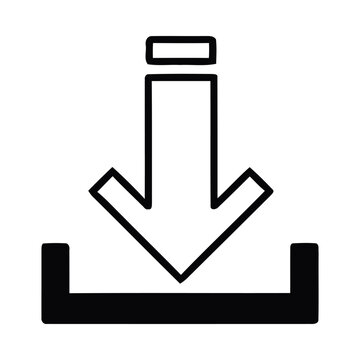 A downward arrow icon is being inserted into a slot.