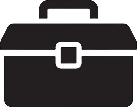 Briefcase icon, business case, office bag, professional briefcase
