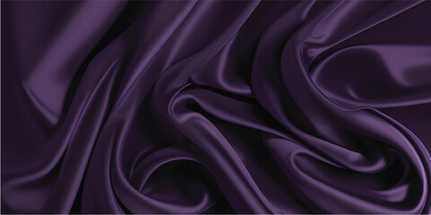 Obraz premium Smooth purple and pink silk satin fabric background with shiny luxury waves and soft drapery texture for an elegant romantic textile backdrop
