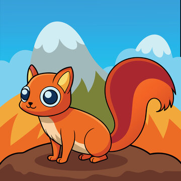 Cartoon Squarrel Vector.eps