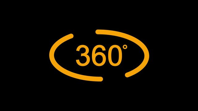 360 degree view icon animation, Icon 360&deg; animation