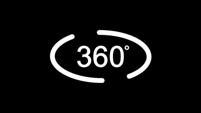 360 degree view icon animation, Icon 360&deg; animation