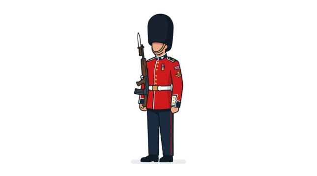 England soldier isolated icon vector illustration design , vector icon , white background 