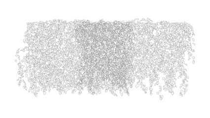 Natural hedge wall texture vector set isolated on transparent background for landscape use. © Sara Studio