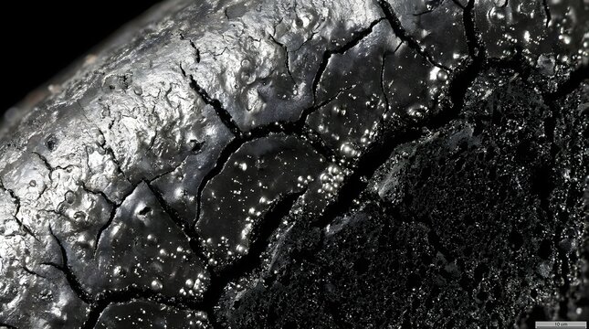 charred heat shield surface damage after reentry