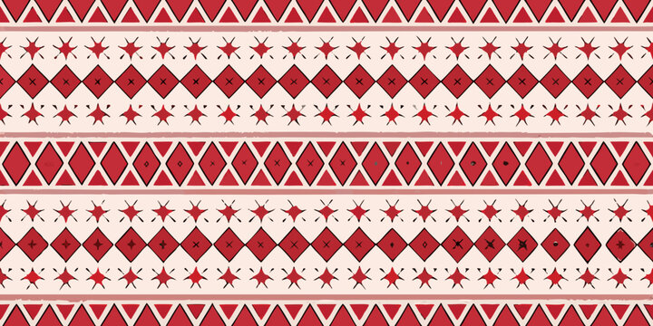 harlequin pattern a classic red and cream diamond geometric design