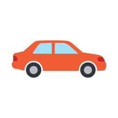 Fototapeta premium An illustration of a car speeding on the road
