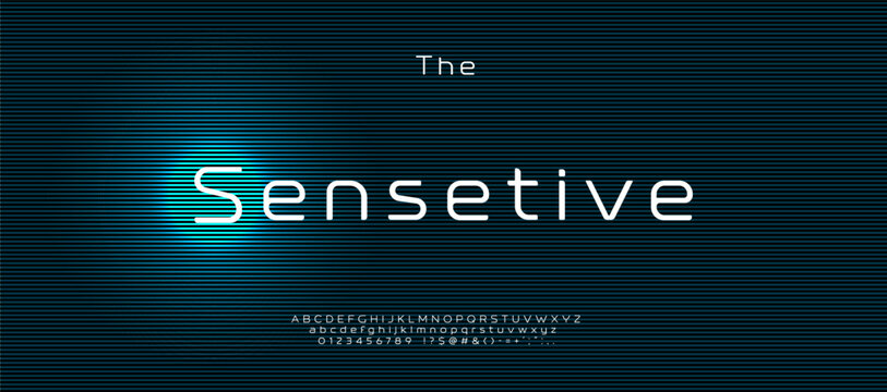 Display Font for Cyber Tech Logo Innovation Science Title Headline. Rounded Futuristic Alphabet Minimalistic Geometric Letter Set Modern Typography. Techno HUD Typographic Design. Vector Typeface