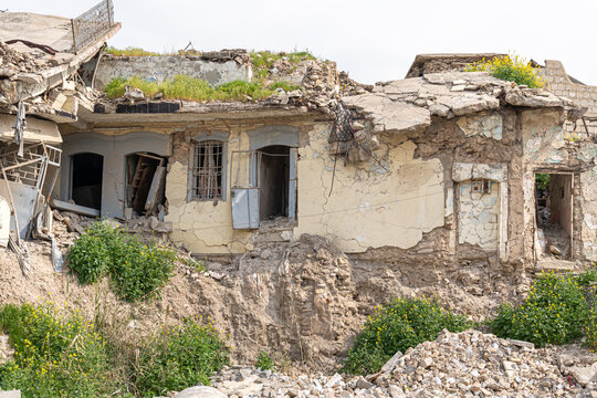 The city ruins after the war in Mosul, Iraq