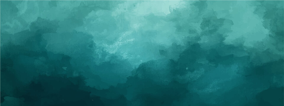 Vector Abstract teal-toned background with gentle smoky wisps, evoking a sense of tranquility and a hint of mystery.