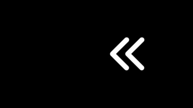 Animated triple chevron arrow minimalist ui directional symbol for web and app animation