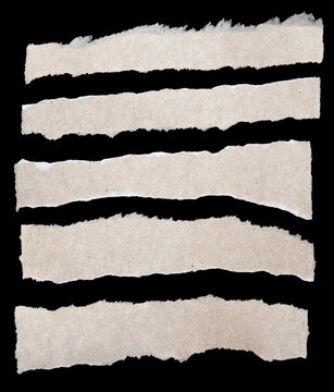 Ripped paper strips