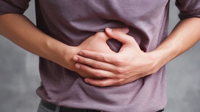 Ulcerative colitis medical concept, chronic inflammatory bowel disease affecting colon and rectum, human digestive system anatomy illustration, intestinal ulcer inflammation