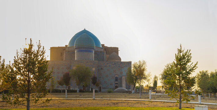 22 October 2025, Mausoleum of Khoja Ahmed Yasawi, Turkestan City, Kazakhstan